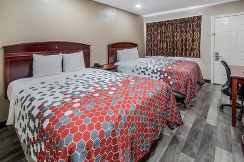 Room, 2 Double Beds, Non Smoking | Desk, iron/ironing board, free WiFi, bed sheets