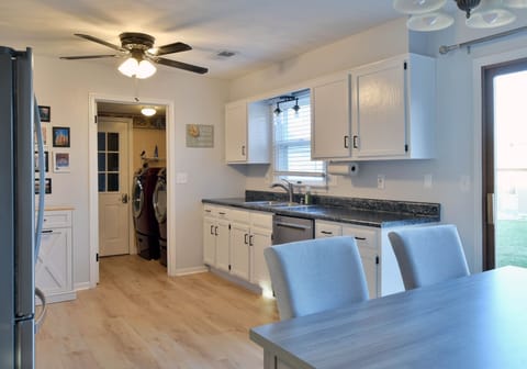 Dining area and full kitchen