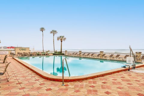 Enjoy a refreshing beach stay at this oceanfront pool, complete with plenty of lounge seating and stunning shoreline views. Perfect for soaking up the sun just steps from the sand.