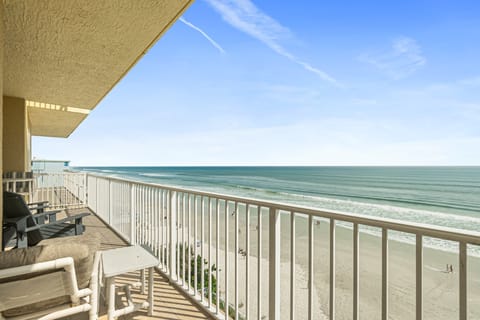 Wake up to sweeping ocean views from this private oceanfront balcony. Enjoy your beach stay with front-row sights of sandy shores, rolling waves, and endless blue skies—perfect for relaxing mornings and sunset evenings by the sea.