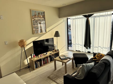 cozy Living room with books, games and beautiful light 