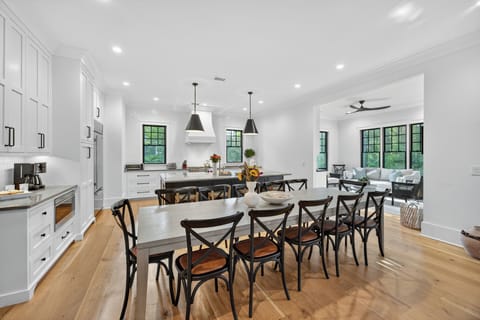 Dining table seats 12 guests