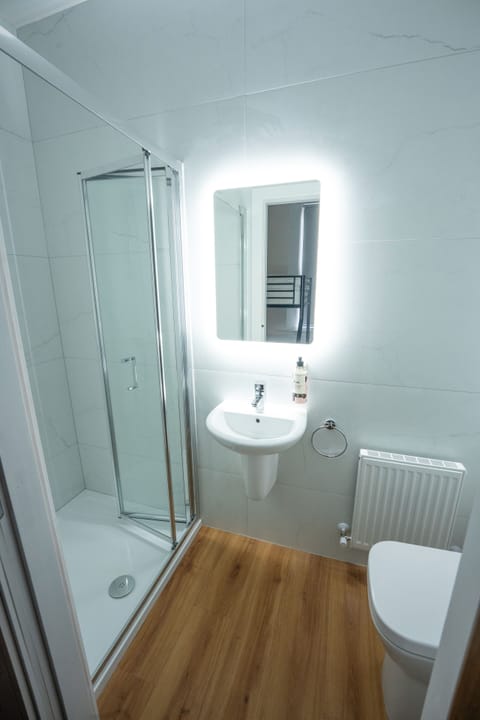 Triple Room | Bathroom | Shower, towels, soap, toilet paper