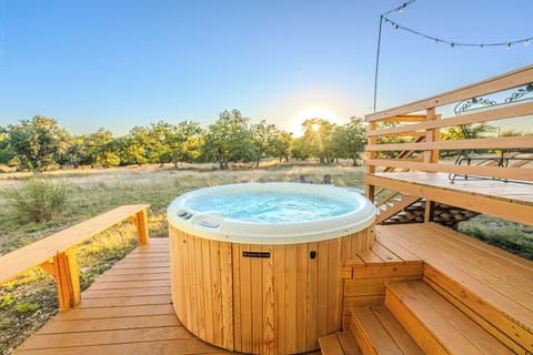 Relax in the Hot Tub under the stars!