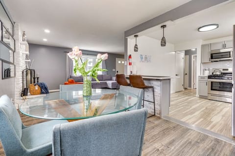 Dining Area | Open Concept with Modern Flow to Kitchen and Living Room