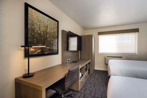 Standard Room, 2 Queen Beds, Non Smoking | 1 bedroom, individually furnished, desk, laptop workspace