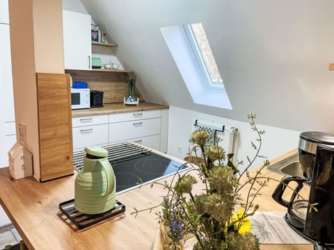 Furniture, Interior Design, Wood, Flooring, Kitchen, Countertop, Kitchen Appliance, Home, Lighting, Cabinetry