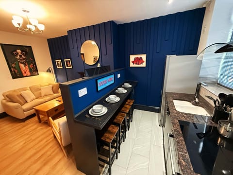 Stay social whilst in the kitchen with open plan layout