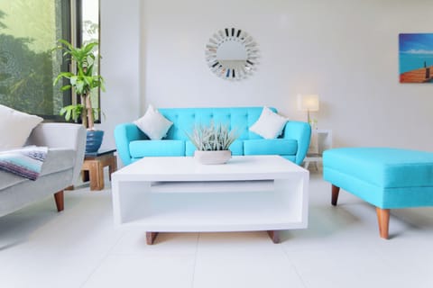 Cozy and stylish living area where you can relax and enjoy your stay in Playa!