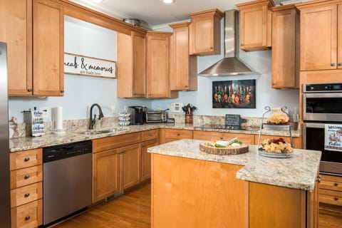 Spacious Kitchen | Stainless Steel Appliances & Island