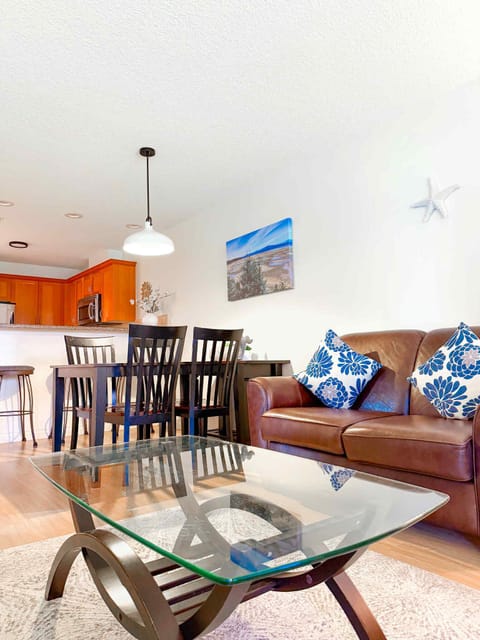 View from living room to dining area.