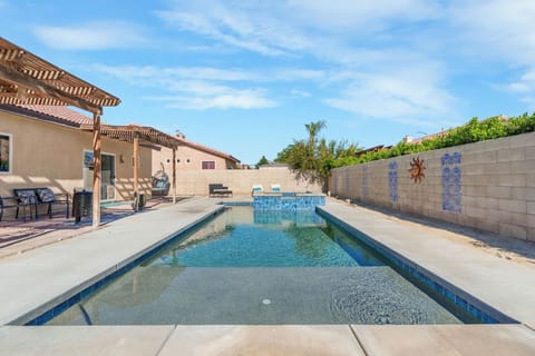 Spend evenings relaxing on our lovely pool patio. Our amazing pool can be heated (for an extra fee o