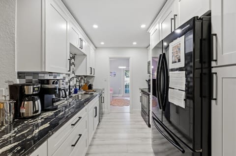 Cook, sip, laugh, repeat! Our kitchen is fully stocked and ready for everything from quick snacks to gourmet adventures.