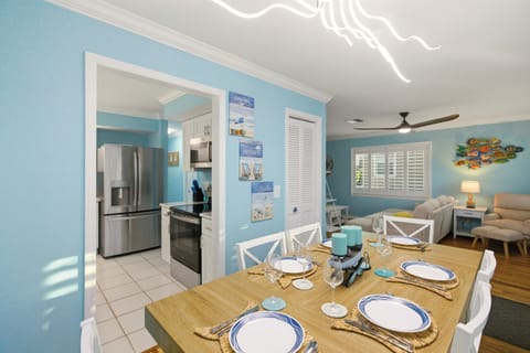 Enjoy a meal in the dining room area.