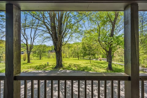 View right off the porch