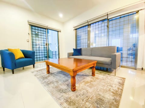 Family Apartment, 2 Bedrooms, Patio, Ground Floor | Living area | Smart TV