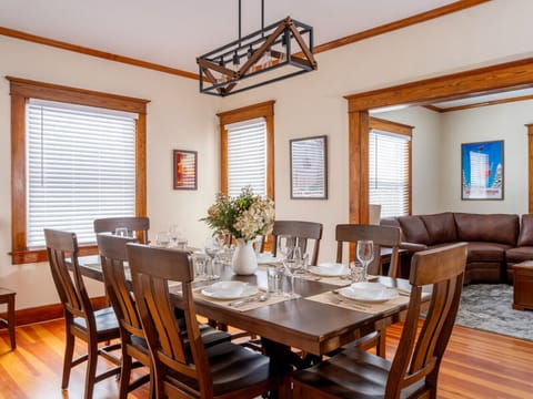 Dining room table with seating for 10