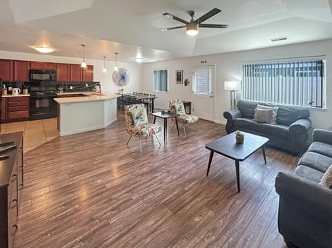 Your spacious open living space where you can cook, dine, and relax all in one beautiful area.