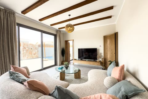Basic Villa | Living area | 55-inch TV with cable channels
