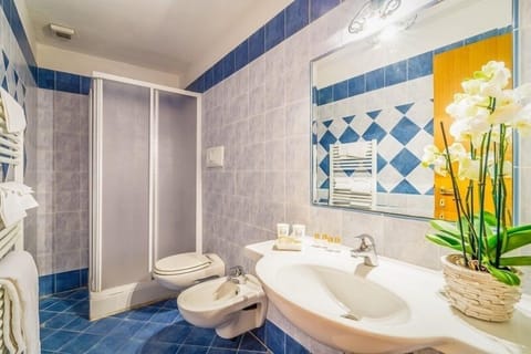 Double Room | Bathroom | Shower, free toiletries, bidet, towels