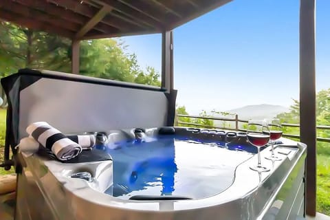 The hot tub is a guest favorite. Perfect  for relaxing under the stars.