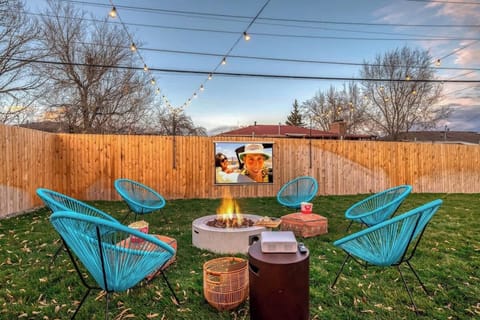 Gather by the firepit and enjoy an outdoor movie under the stars.