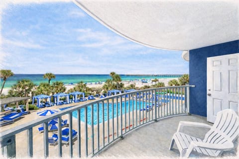 2 outdoor pools, pool umbrellas, sun loungers