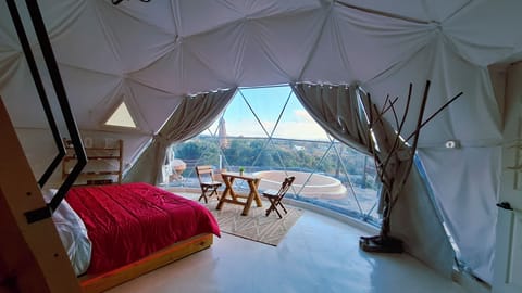 Deluxe Quadruple Room, Patio, Garden View | View from room