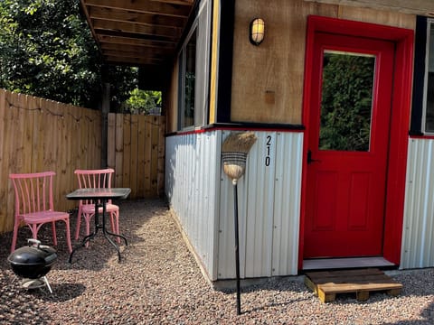 Little patio forcharcoal grilling