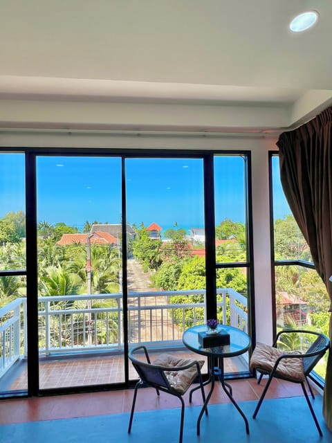 Deluxe Double Room, Balcony, Sea View | Terrace/patio