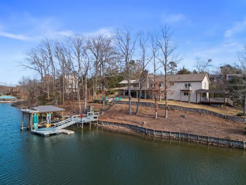 Lake front property with amazing views.