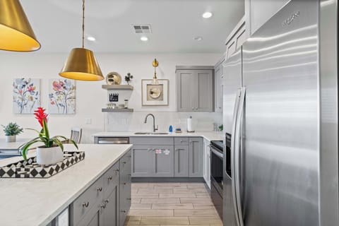 Open kitchen with island seating—cook up memories