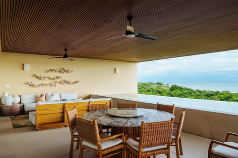 Living room with ocean view