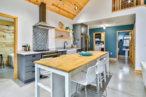 A well-stocked kitchen with everything you need - just bring groceries and your favorite recipes.