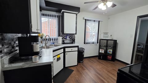 Kitchen view from back door