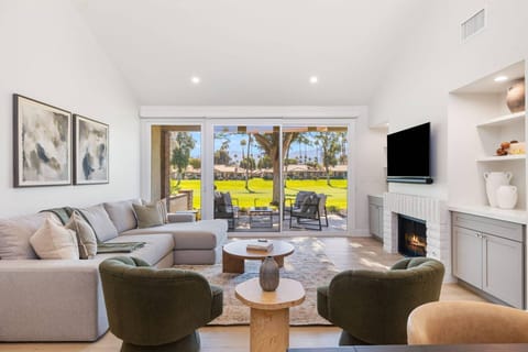 Living Room With Fireplace