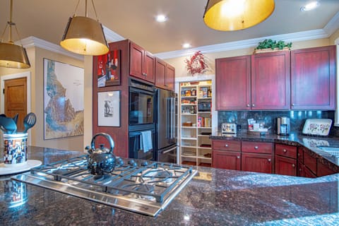 Gourmet Kitchen with Double ovens and Gas Range cooktop