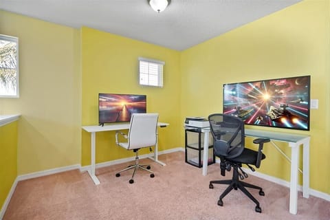 Need to hop on a call? Our spacious dedicated office area offers plenty of room and equipment for two people to work comfortably without distractions.