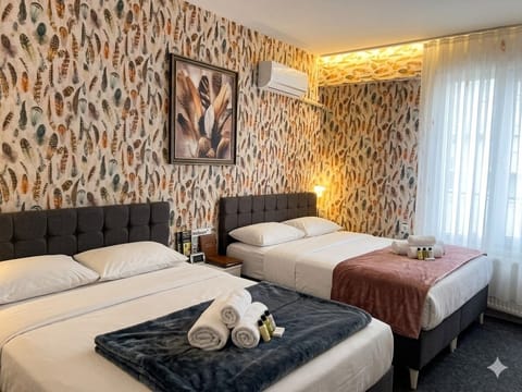 Premium Twin Room, 2 Bedrooms | Premium bedding, memory foam beds, desk, laptop workspace