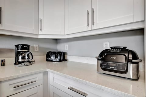 Coffee station with toaster and essentials