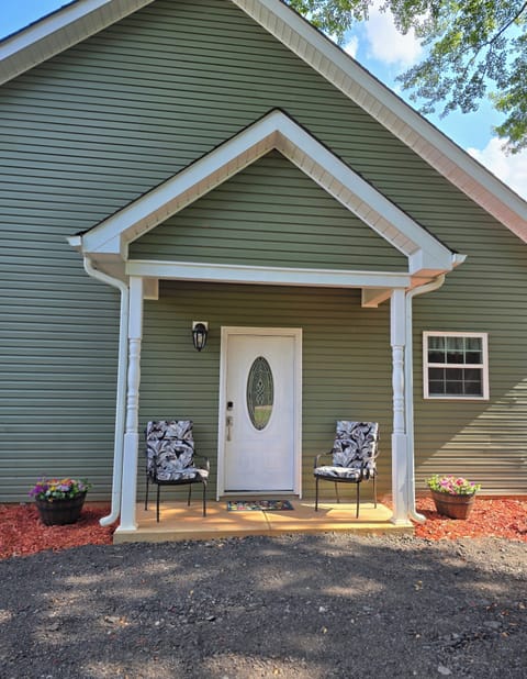 Keyless entry with covered porch