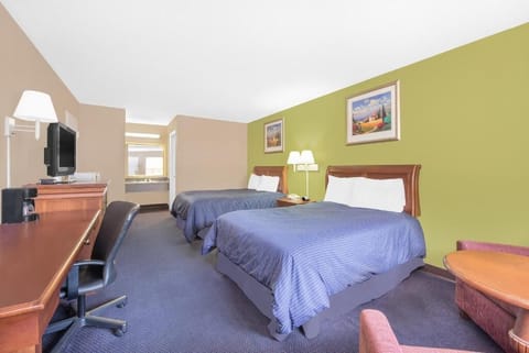 Room, 2 Double Beds, Non Smoking, Refrigerator & Microwave | 1 bedroom, Frette Italian sheets, in-room safe, iron/ironing board