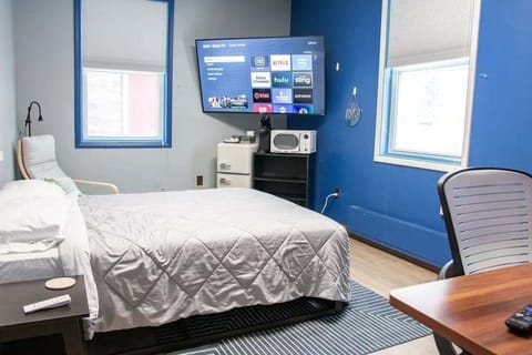 Architecture, Building, Screen, Furniture, Bed