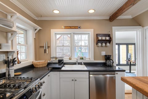 Your fully equipped updated kitchen for comfortable meal preparation.