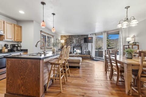 Open concept living kitchen dining area