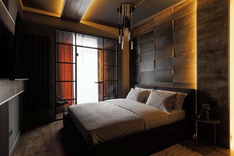 Master bedroom (King bed)- separate enclosed balcony 