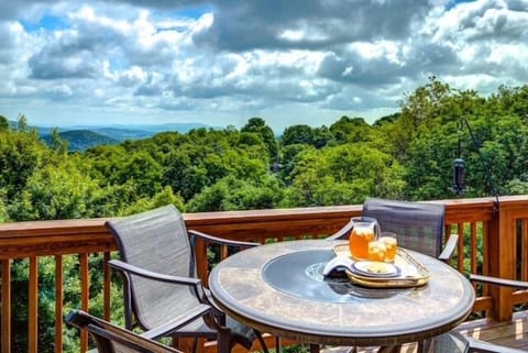 Main Level Deck Offers Mountain Views