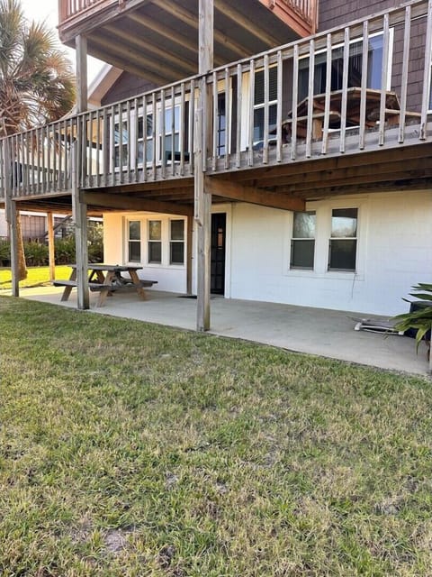 downstairs patio