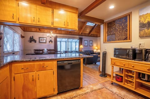 Kitchen looking toward dining area