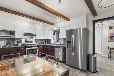 This Beautifully Updated Kitchen is fully equipped with Stainless Steel Appliances.